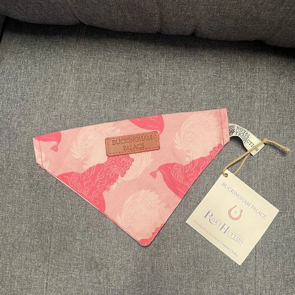 Royal Collection Trust x Rory Hutton Pink Dog Print Bandana